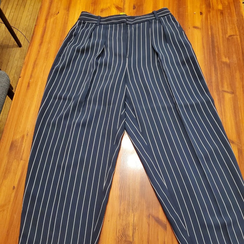 Babaton - Navy blue pin striped dress pants - Size 6